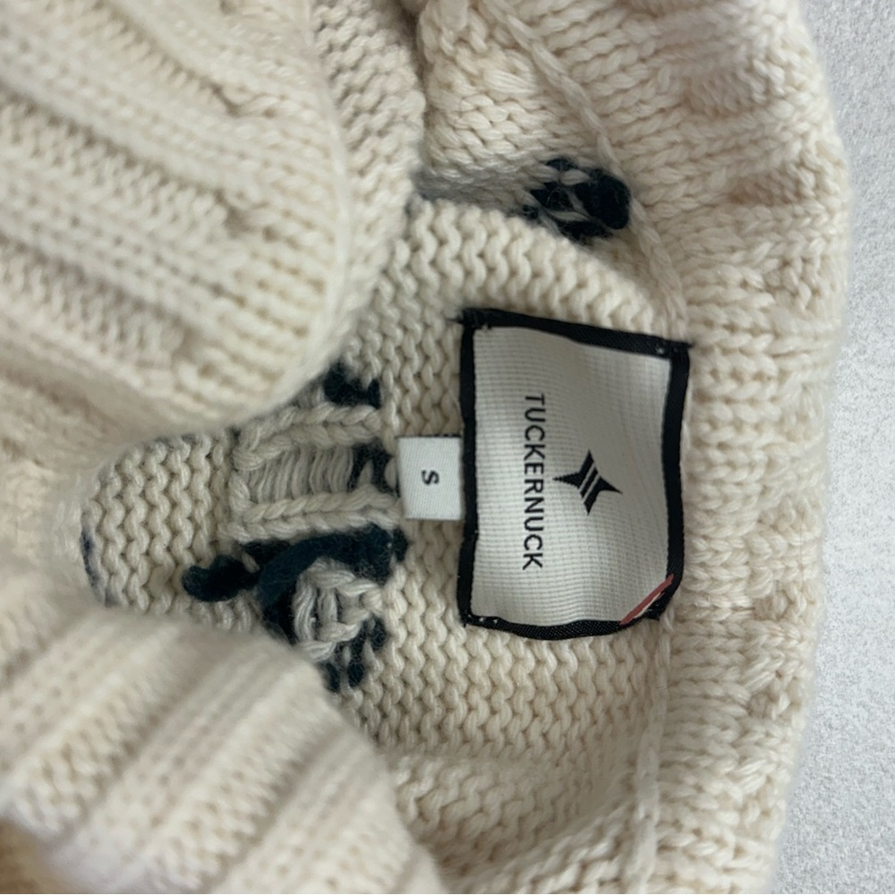 Tuckernuck Ivory Cable Knit Sweater - Picture 4 of 6